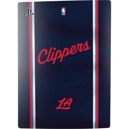 NBA Los Angeles Clippers Distressed Red PS5 Console Skin